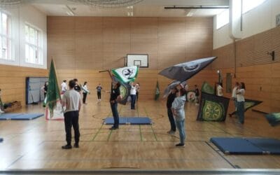 Ein voller Erfolg: Fahnenschwenker Workshop in der Giebelwaldhalle Mudersbach