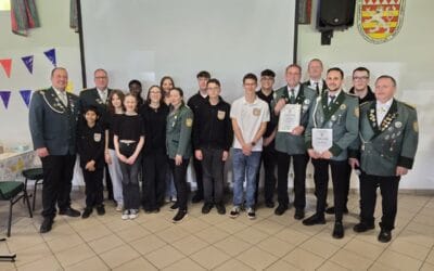 Jugendehrungen beim Frühlingsfest der Schützenjugend